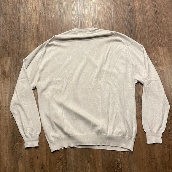 Peter Scott Cashmere Blend Pull Over V Neck Lightweight Sweater Men’s Size 48 - Picture 2 of 10